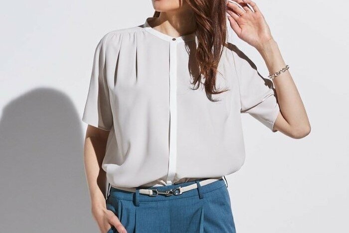 オリヒカ公式　ORIHICA美ラクるブラウス 半袖