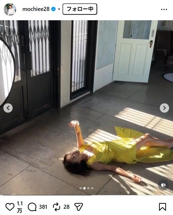 出所：望月理恵のInstagram（＠mochiee28） 参照日：2026年2月6日