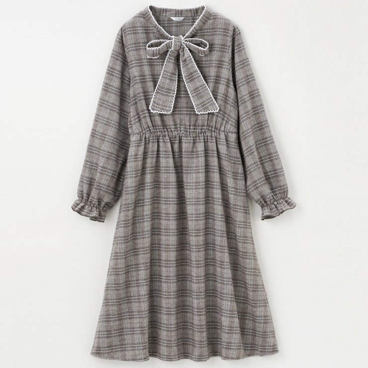 出所：しまむら公式オンラインストア レディース　ボウタイワンピース（しまスタ）