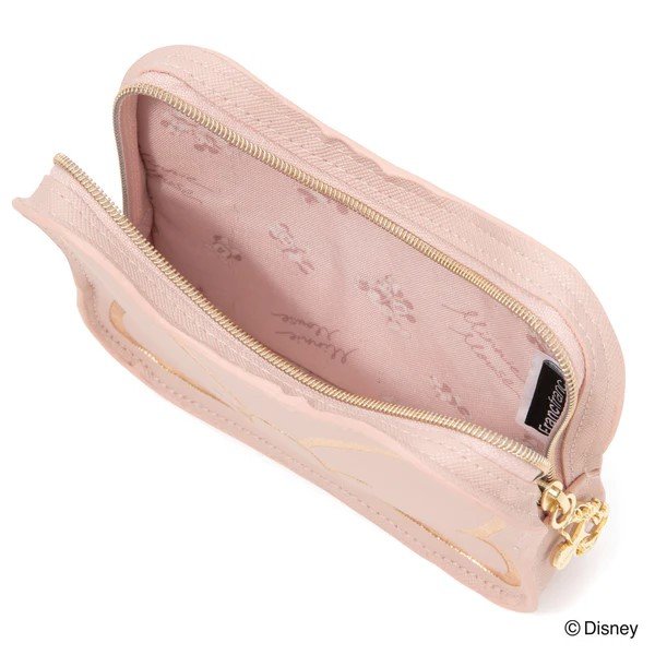 出所：Francfranc公式　ディズニー モチーフティッシュポーチ ピンク