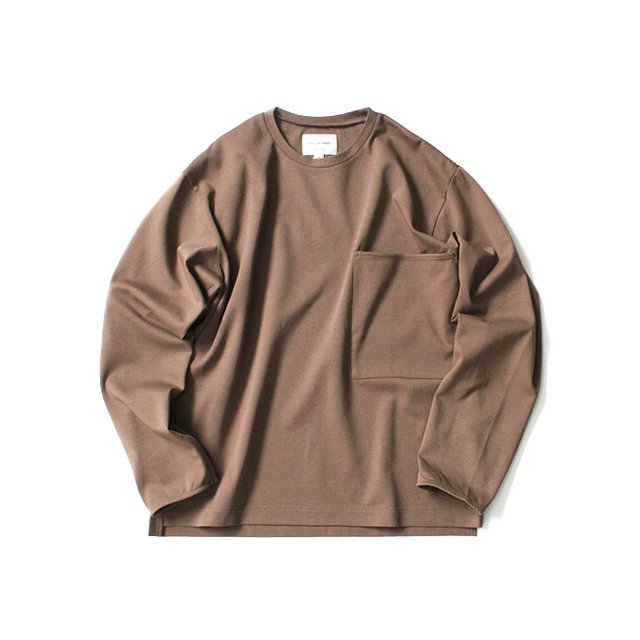 STILL BY HAND - CS0193 ラージポケットロングスリーブTシャツ ¥11,880（税込）