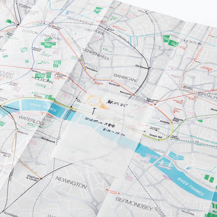 出所：無印良品　貼ったまま読める透明付箋紙