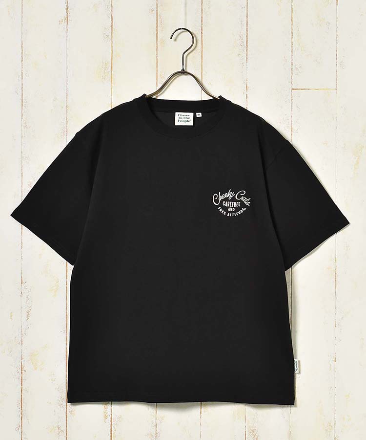 ブルーブルーエ公式 ネコ刺繍Tシャツ 画像