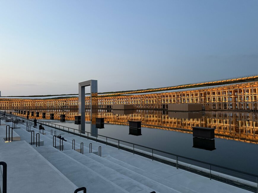 朝5時の大屋根リング