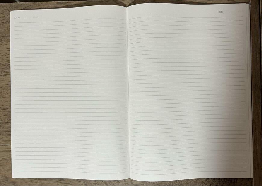 セリア、M-05909ムーB5ノートB罫画像