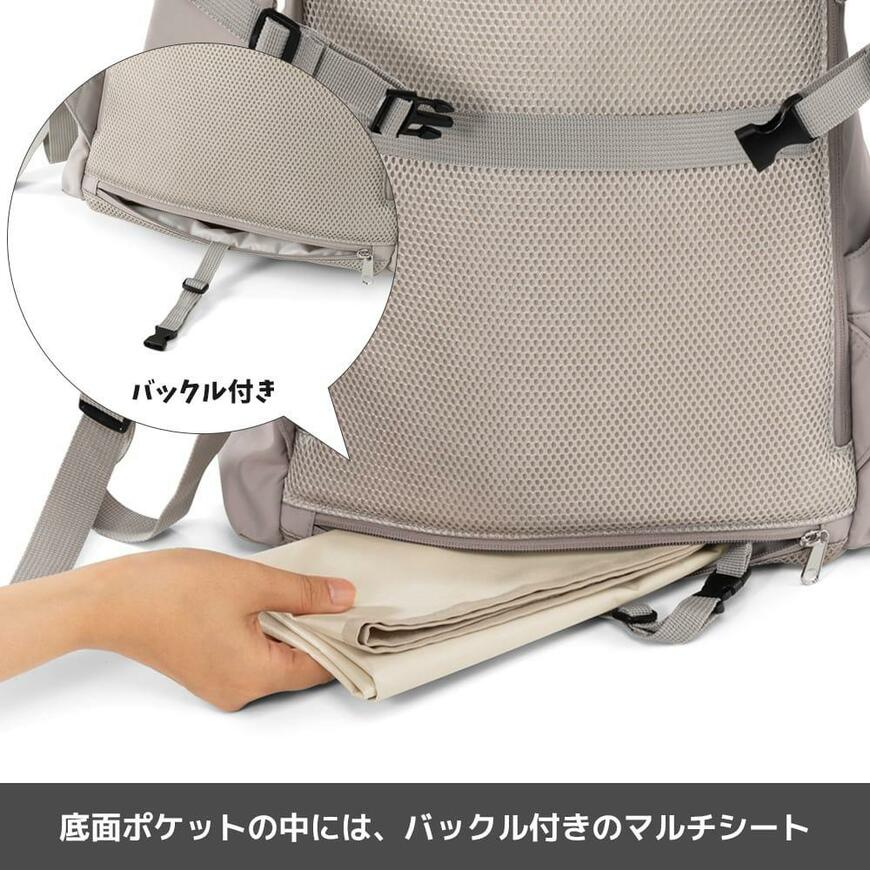 ワークマン 高撥水マルチシートインマザーズリュック