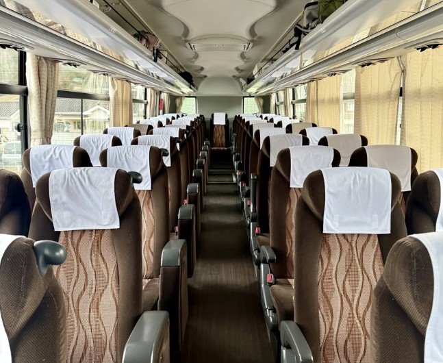 とてもきれいなバスの車内