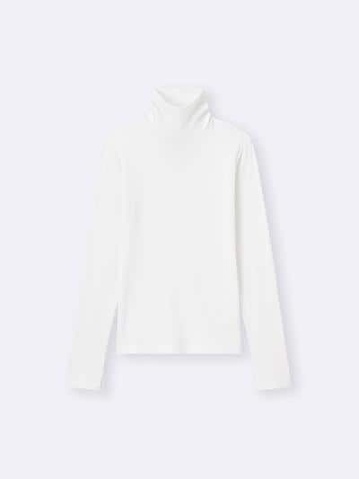 GU、ウォームリブタートルネックT(長袖)商品画像