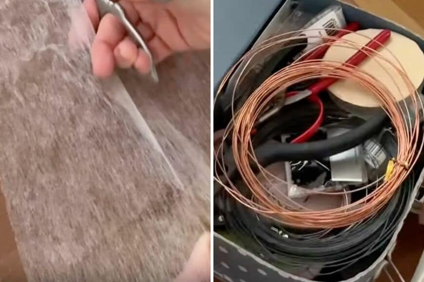 不織布とワイヤーを使ったDIY