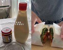 【コンビニチキンサンド】「マヨ&食べるラー油&コンビニチキン」がギルティすぎる旨さ！作り方必見です