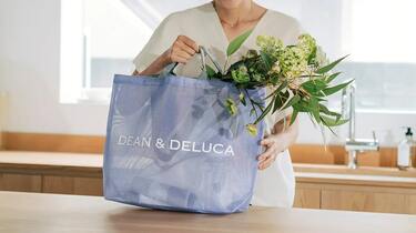 ディーンアンドデルーカ メッシュトートバッグ ライラック Sサイズ 2025夏 2025新色♪メッシュ DEAN&DELUCA メッシュトート S ライラック 　　　　新品　2025