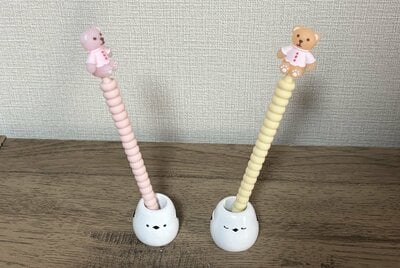 セリア、歯ブラシスタンド シマエナガ型写真