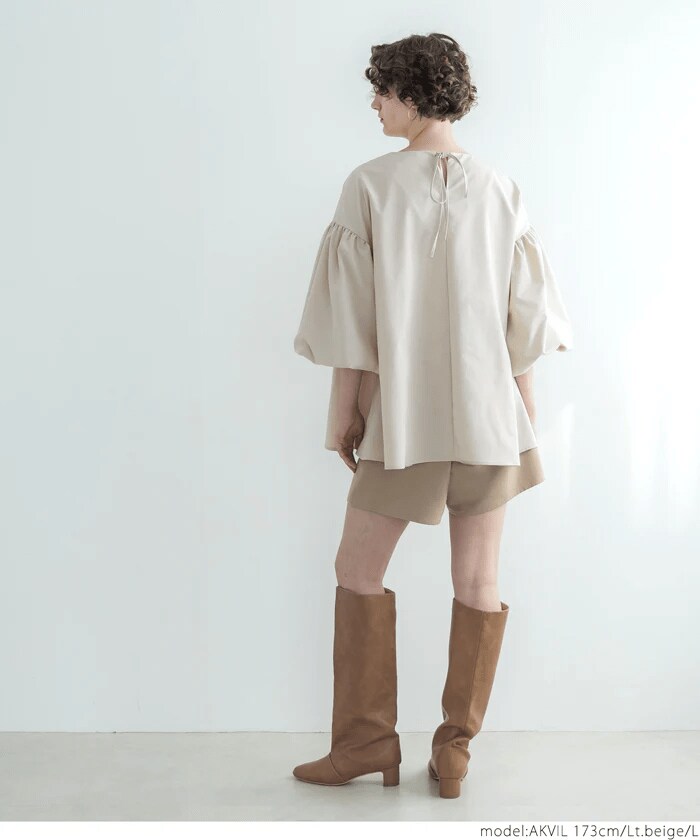 ブラウス レディース バルーンスリーブ