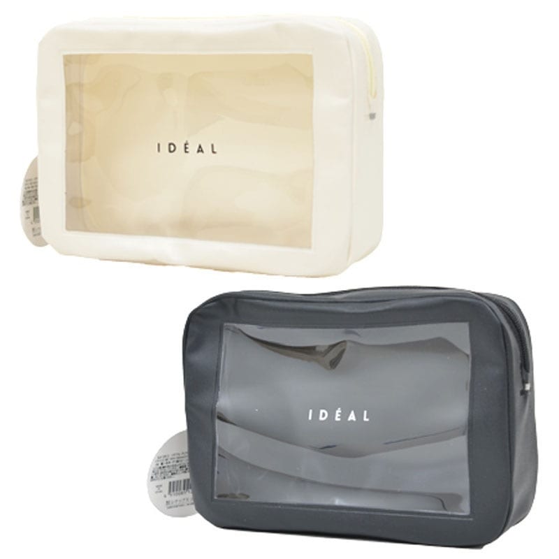 出所：キャンドゥ公式　イデアル　クリア窓付ポーチ　大