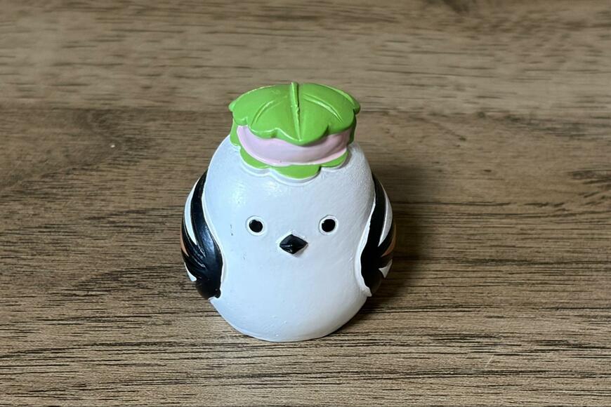 筆者撮影（キャンドゥ、リトルフレンド 頭の上に柏餅シマエナガ）