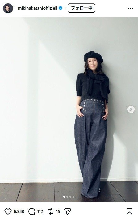 出所：中谷美紀のInstagram（＠mikinakatanioffiziell） 参照日：2026年2月6日