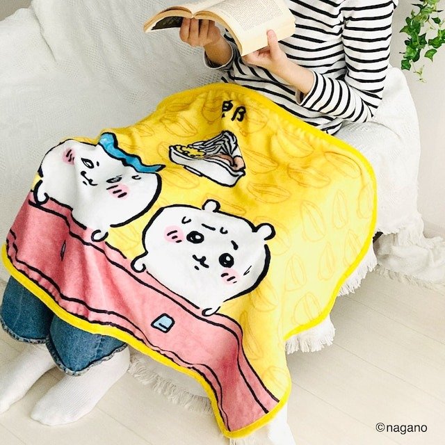 ニトリ ちいかわ ひざかけ 郎 (ちいかわ/ハチワレ)