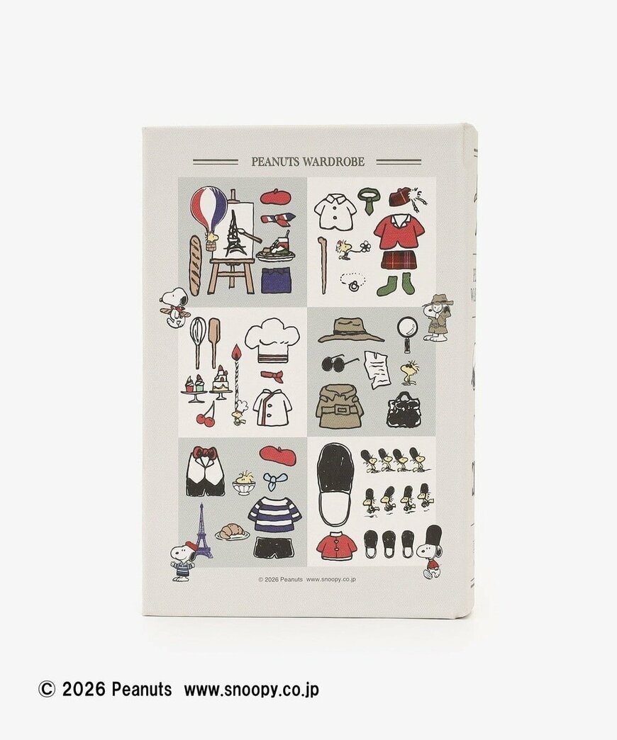 アフタヌーンティー公式通販　ブック型小物入れ/PEANUTS（裏）