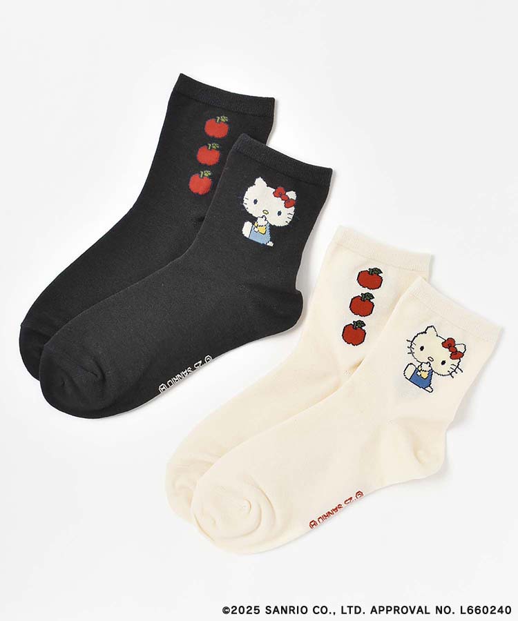 ブルーブルーエ公式　ハローキティジャガードソックスの画像