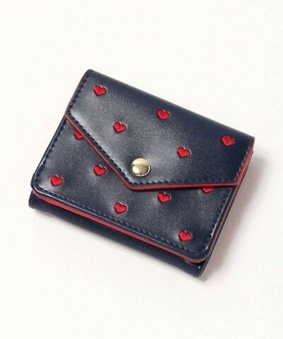 Bleu Bleuet、ハート刺繍ミニウォレット商品画像