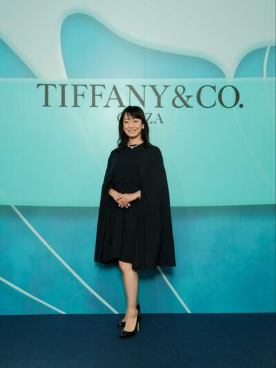「ティファニー 銀座」のセレモニーに登壇した菅野美穂