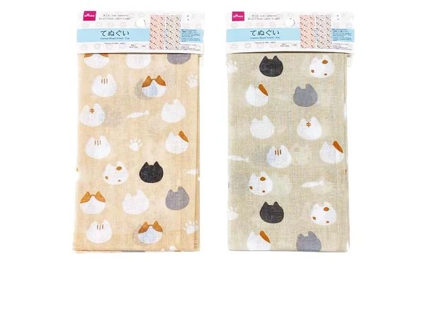 出所：公式通販ダイソーネットストア てぬぐい（ネコ）