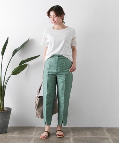 URBAN RESEARCH - センタースリットストレッチリネンパンツ ¥12,960（税込）