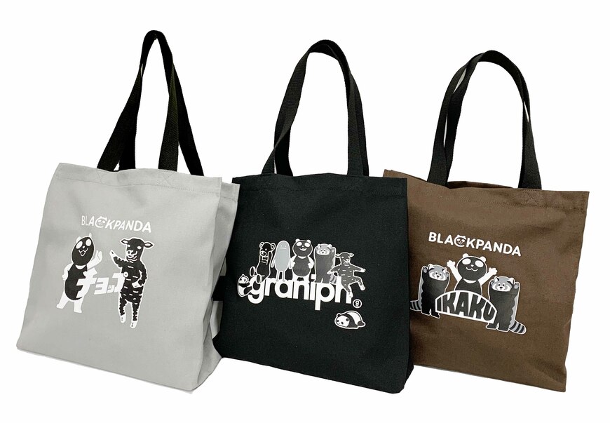 株式会社オンワードコーポレートデザイン グラニフコラボ ブラックパンダトートバッグ