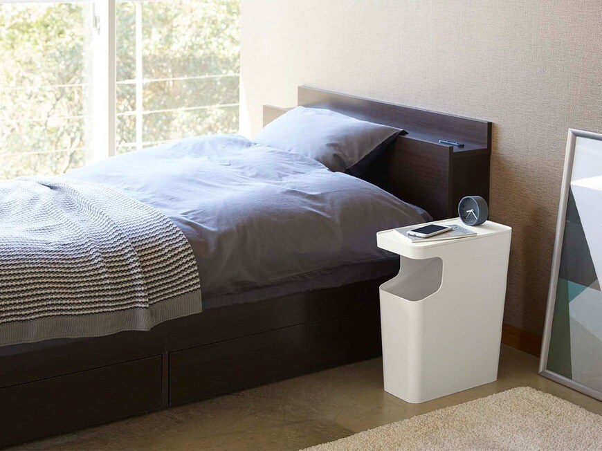 山崎実業株式会社公式　ダストボックス＆サイドテーブル タワー