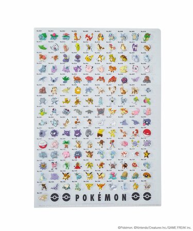 3COINS】「初代ポケモン151匹が勢ぞろいしたA4ファイルセット」を発売