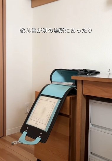 変身前のランドセル置き場