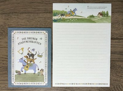 セリア、レターセット 5セット 童話イラスト柄商品画像