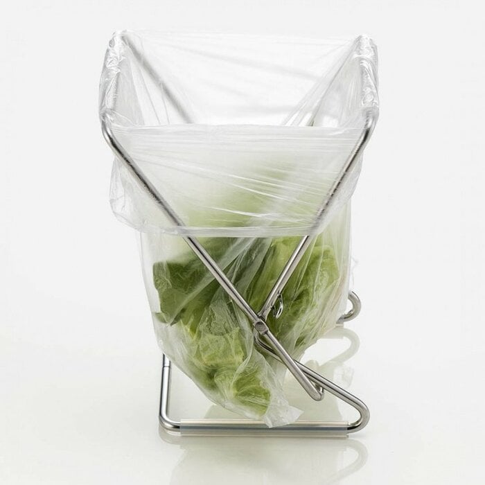 折り畳み式のポリ袋ホルダー