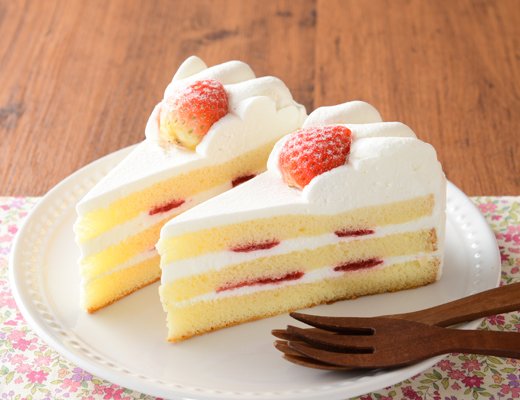 ローソンの新商品：パーティーケーキ　ストロベリーショート　2個