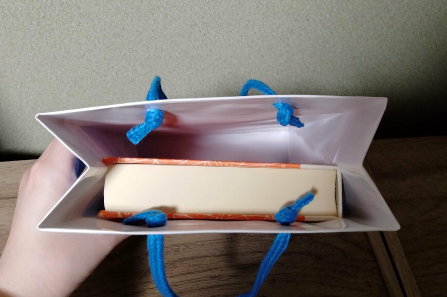 筆者撮影（ダイソー、ペーパーバッグ（レーダー消しゴム柄））