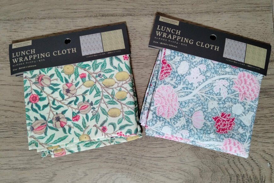 筆者撮影（セリア、ランチクロス ウィリアム・モリス）