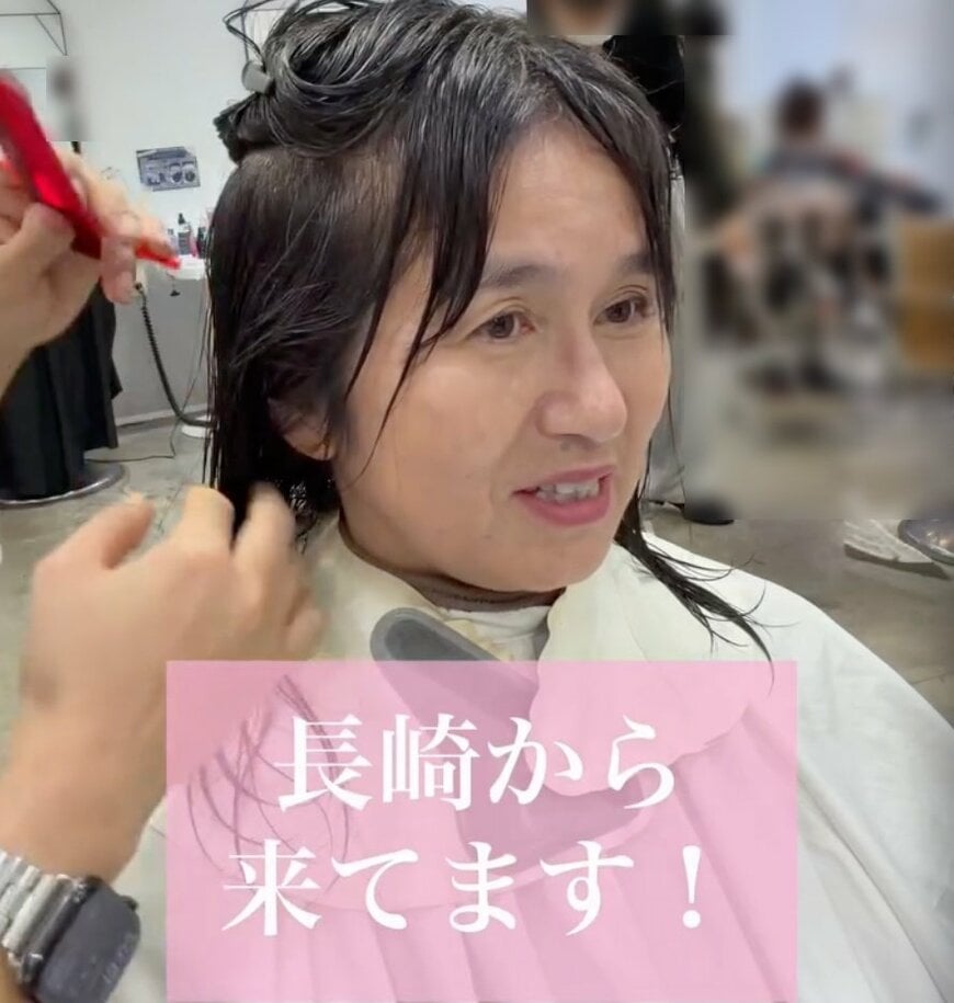 「バッサリ切って」長崎から来店した女性が驚愕のイメチェン！「上品で美しい」など称賛の声続出