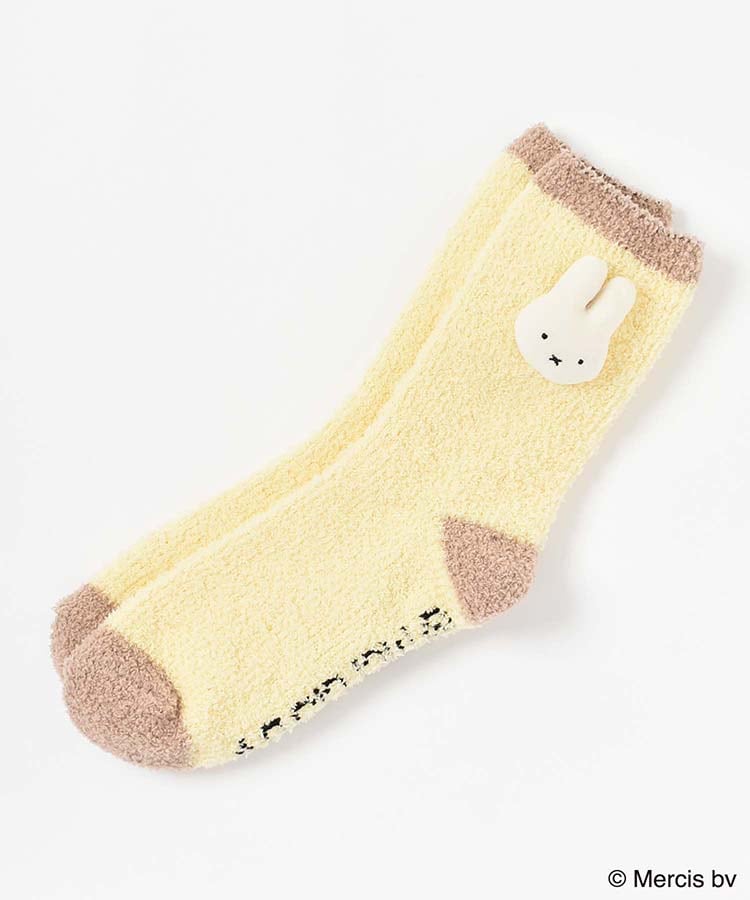 ブルーブルーエ　ミッフィーマスコット付ルームソックス