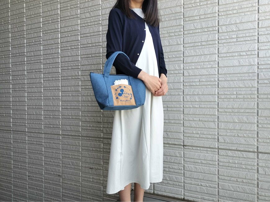 舟形ランチバッグ、ポケット付(ミッキー&フレンズ)FW