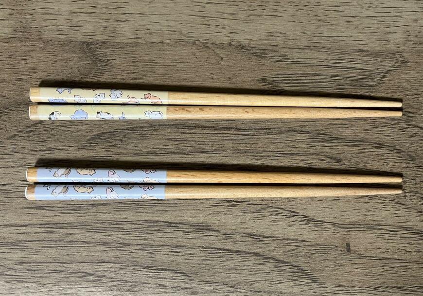 セリア、塗箸 18cm ペールキャット商品画像