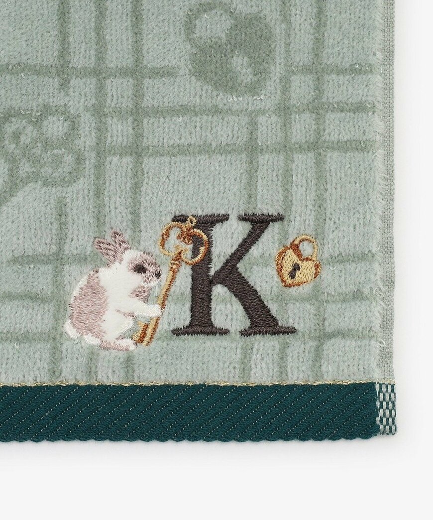アフタヌーンティー公式　イニシャルミニタオル（K）（刺繍）