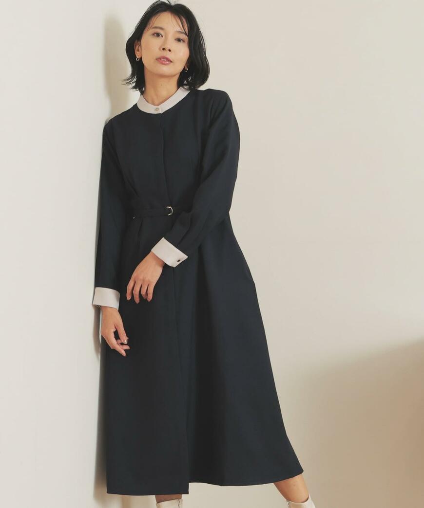 ハニーズ、バンドカラーワンピース画像