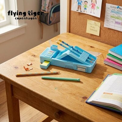 Flying Tiger Copenhagen、多機能ペンケース(恐竜)商品画像