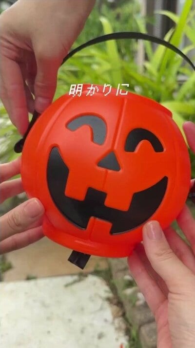 ハロウィン用のかぼちゃバケツ