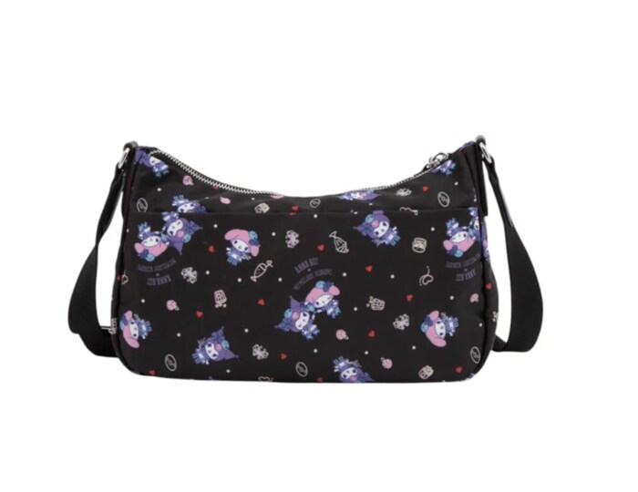 コラボアートを全面にプリントした華やかな「ショルダーバッグ」