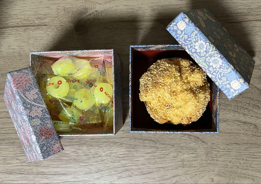 筆者撮影（セリア、ペーパーボックス キューブ 小 マスターピースコレクション/WM）