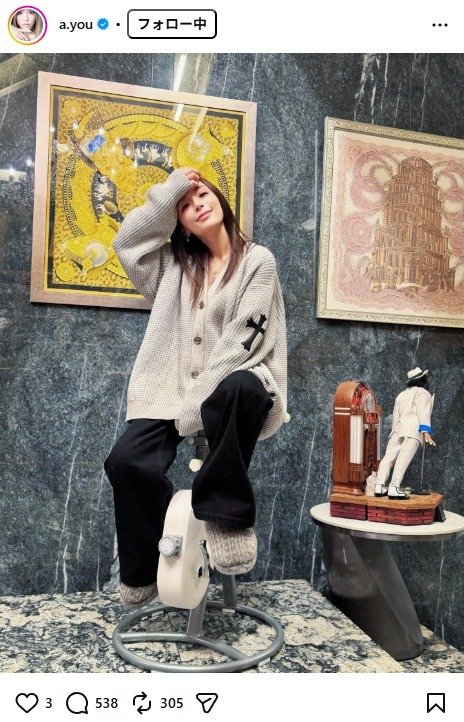 出所：浜崎あゆみのInstagram（＠a.you） 参照日：2026年1月20日