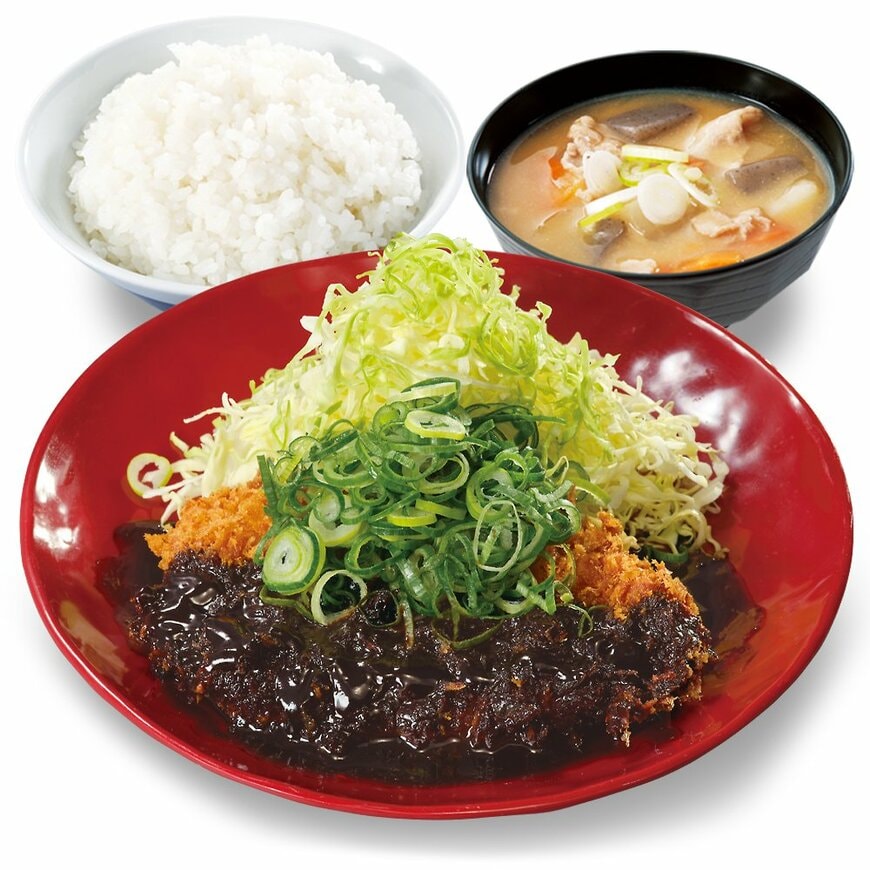 かつやの新商品：ねぎ味噌ロースカツ定食