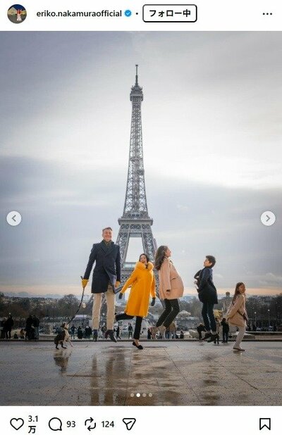 中村江里子のInstagram投稿