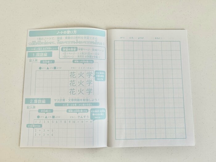 自主学習ノートの中身